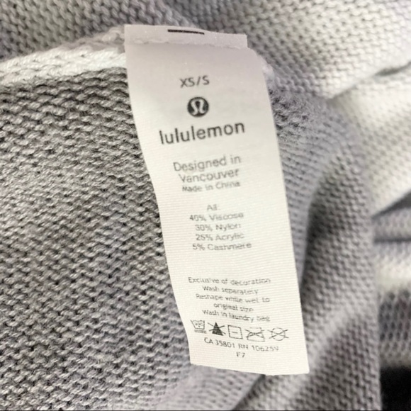 Lululemon Opened Up Poncho, gray cashmere - Picture 7 of 7
